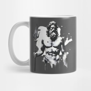 Poseidon Greek Mythology Streetart Style Mug